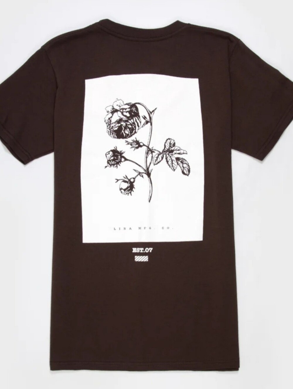 Black Medium Crewneck T-Shirt with Printed Tag